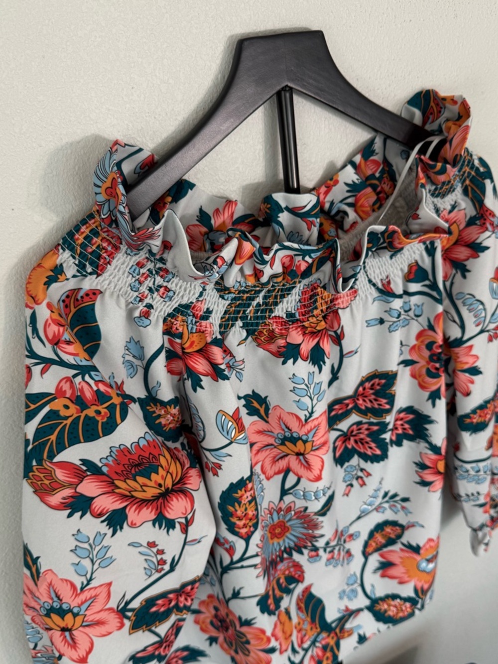 Tuckernuck NWT Marguerite Floral Preppy Chic Feminine Blouse Women Size M - Picture 11 of 13